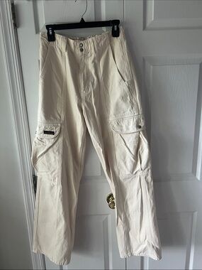 BDG denim Women’s Cream Cargo Pants Classic Utility Style